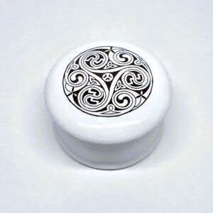Celtic Collection Trinket Box Horizon Porcelain Scotland Tealight Candle Holder